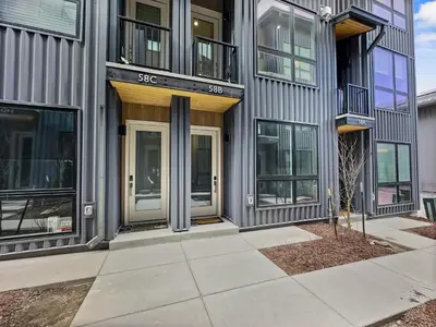 a building with windows and doors on it at 58B 2Br 2,5Ba townhouse in Silverthorne