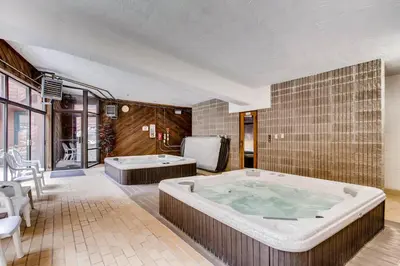 a large bathroom with a jacuzzi tub at 233 Marina Place in Dillon