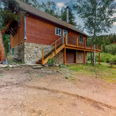 Deck and Mtn Views! Family A-Frame Cabin in Bailey