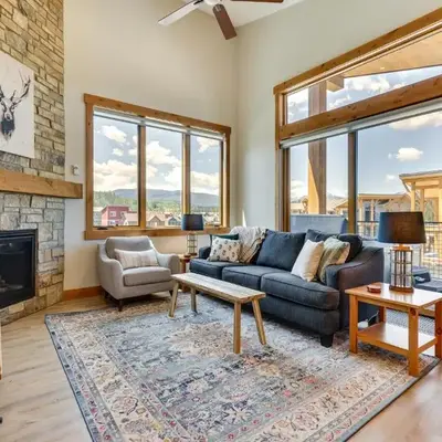 Mountain-View Fraser Condo with Balcony and Hot Tub!