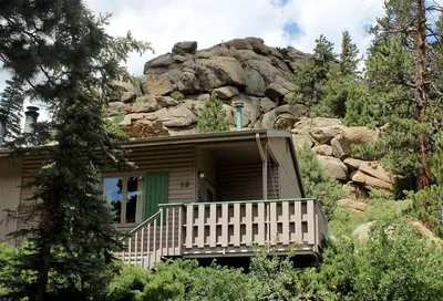 a house on the side of a mountain at Sunnyside Knoll- 15 cabin in Estes Park