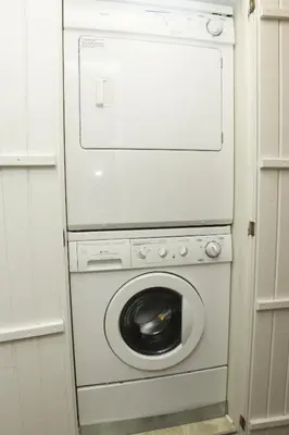 a washer and dryer in a small room at Lawn Lane A - #3382 in Estes Park