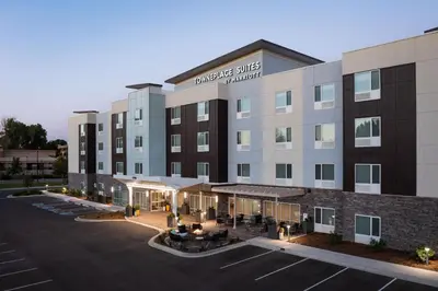 an image of the entrance to a hotel at TownePlace Suites by Marriott Denver North Thornton in Thornton