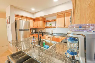 a kitchen with a sink and a counter top at Wild Irishman 2 bed 2 bath retreat WIBH in Keystone