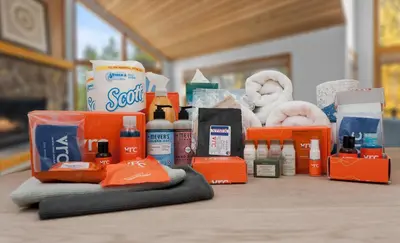 a pile of products sitting on a table at Corinthian Circle - Dillon in Dillon