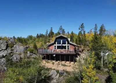 a house on the side of a mountain at 273 Fallen Rock in Tabernash