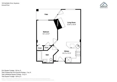 a floor plan at Dakota Lodge 8450 by SummitCove Lodging in Keystone