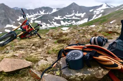 a camera sitting on top of a mountain at Lodge at Lake Dillon Condo: Great Year-Round Location in Dillon