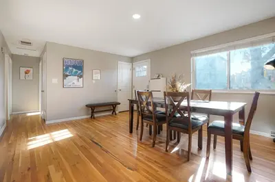 a dining room with a table and chairs at Sweet Arvada Escape - Near Olde Town in Arvada