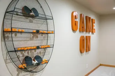 a black wire cage on a wall with a sale sign at Parkview Retreat in Windsor