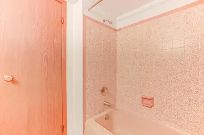 a bathroom with a shower and a bath tub at Fraser Mountain Retreat with Resort Amenities! in Fraser