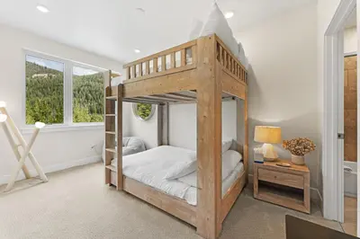 a bedroom with a bunk bed in a room at Clearwater Lofts 205 Building 3 in Keystone