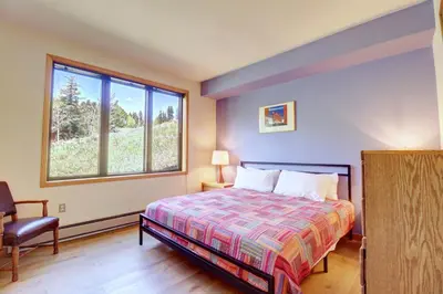 a bedroom with a bed and a window at 195 Summerwood home in Dillon