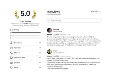 a screenshot of a cell phone screen with a price list at Modern Elegance on Linden - Walk, Bike Everywhere! in Fort Collins