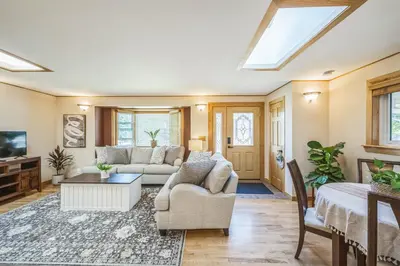 a living room with a couch and a table at Bright & Cozy House Centennial Littleton 4 Bed 3 Bath in Centennial