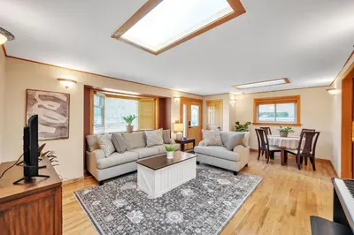 a living room with a couch and a table at Bright & Cozy House Centennial Littleton 3 Bed 3 Bath in Centennial