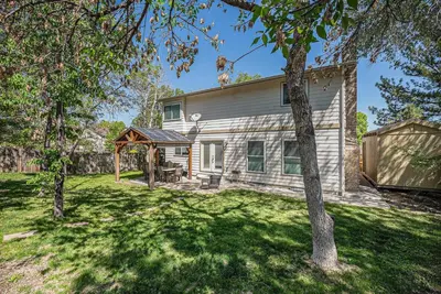 a house with a gazebo in a yard at Suburban Sanctuary Sauna Tub Large Yard in Westminster