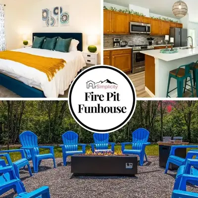 Fire Pit Funhouse 2 Master Suites Game Rm