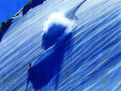 a blue whale in the water in the ocean at Best Ski Condo, Winter Park, USA in Winter Park