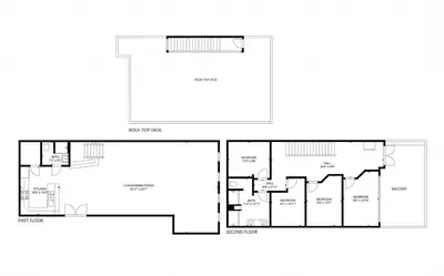 a floor plan of a house at Suite No 1 in Denver