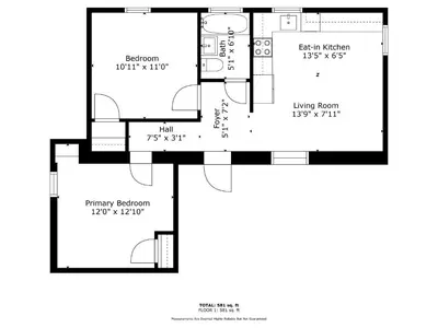 a floor plan of a house at Urban Hideaway - 2BR - Pets OK - Park 2 Cars - Laundry - Fast WIFI - Close to Everything in Denver