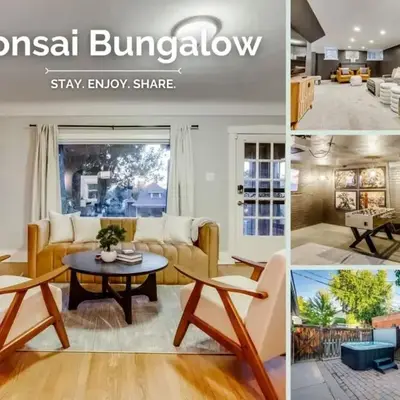 The Bonsai Bungalow With A Hot Tub And A Game Room