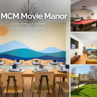 The MCM Movie Manor With A Big Backyard And A Movie Theater