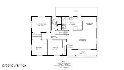 a floor plan of a house at Peaceful retreat in quite neighborhood in Denver