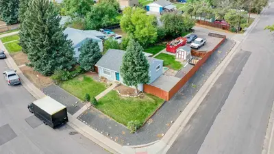 a model of a house on a street with trees at Great two bedroom family spot with convenient access to downtown in Denver