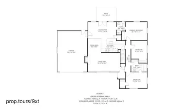 a plan of a floorplan of a house at Stunning Upper Family Unit with King Beds & Yard in Denver
