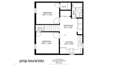a floor plan of a house at Fun and Affordable Dual Bedroom Lower Unit in Vibrant Denver in Denver