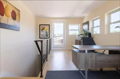 a dining room with a table and chairs at New Build and Pet Friendly Near to Highlands and RiNo in Denver