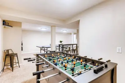 a lego foosball table in a room at Family Retreat! By Denver + Hot Tub, Sleeps 10! in Wheat Ridge