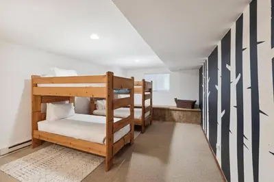 a room with two bunk beds in it at Pet-Friendly 3 Bedroom Townhome In Frisco - Short Drive To Breck! in Frisco