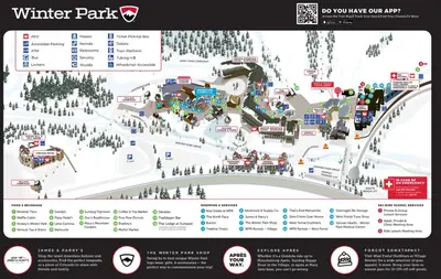 a map of winter park with a bunch of people at Founders Pointe 4473 Ski In Ski Out Winter Park Resort in Winter Park