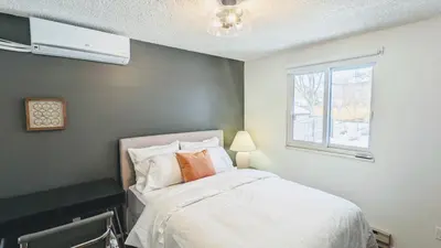 a bedroom with a bed and a window at Beautiful Monthly 1BR Near NREL & Trails - Quaker Room 3 in Golden