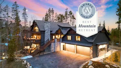 a home with the best mountain retreat sign on it at Winterhaven Estate by AvantStay Sleeps 19 Guests Mountain Compound w Views Firepit Hot Tub in Winter Park