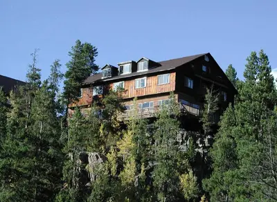 a house on the side of a mountain at Shadowcliff Rempel Lodge in Grand Lake