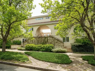 a house with trees and a walkway in front of it at Heart of Cherry Creek Group Retreat Hot Tub in Denver