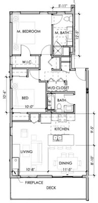 a floor plan of a house at Luxury modern, Central Ski, No stairs, EV! in Silverthorne