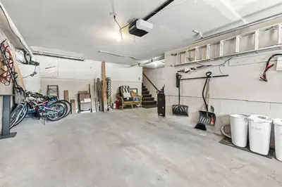 a garage with a bunch of bikes parked in it at Meadow Creek Retreat Near Trails and Downtown in Frisco