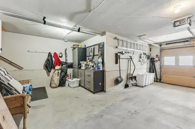 a garage with a room with a lot of tools at Meadow Creek Retreat Near Trails and Downtown in Frisco