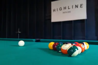 a group of cue balls on a pool table at Denver 5BR Hot Tub, Pool Table, Ping Pong! in Denver