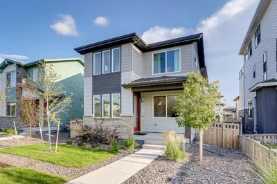 a home with a gray house at Less Than 2 Mi to Gaylord Rockies Remote-Work Hub with Gym! in Aurora