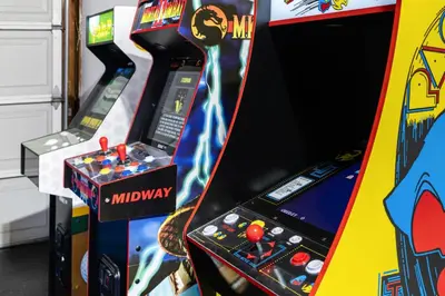 a video game arcade with a video game console at Stylish House with Hot Tub, Fire Pit Pool table near Denver in Arvada