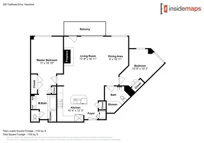 a floor plan of a house at Lone Eagle 3024 in Keystone