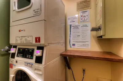 a washer and dryer in a laundry room at Expedition Station 8553 in Keystone