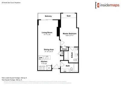 a floor plan of a house at Red Hawk Lodge 2313 in Keystone