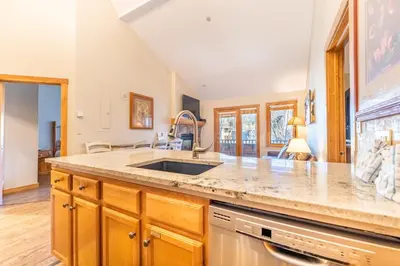 a kitchen with a sink and a counter top at Arap Ldg 8134 in Keystone