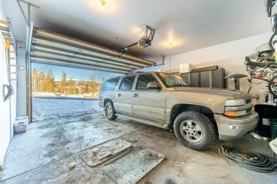 a silver truck parked in a garage at 94 Ryan Gulch Road in Silverthorne